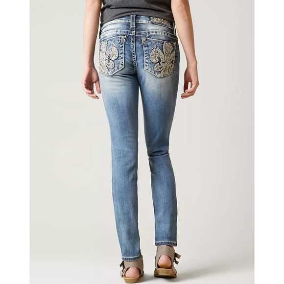 Miss Me Standard Skinny Stretch Jeans NWT Size 25 - Picture 2 of 12